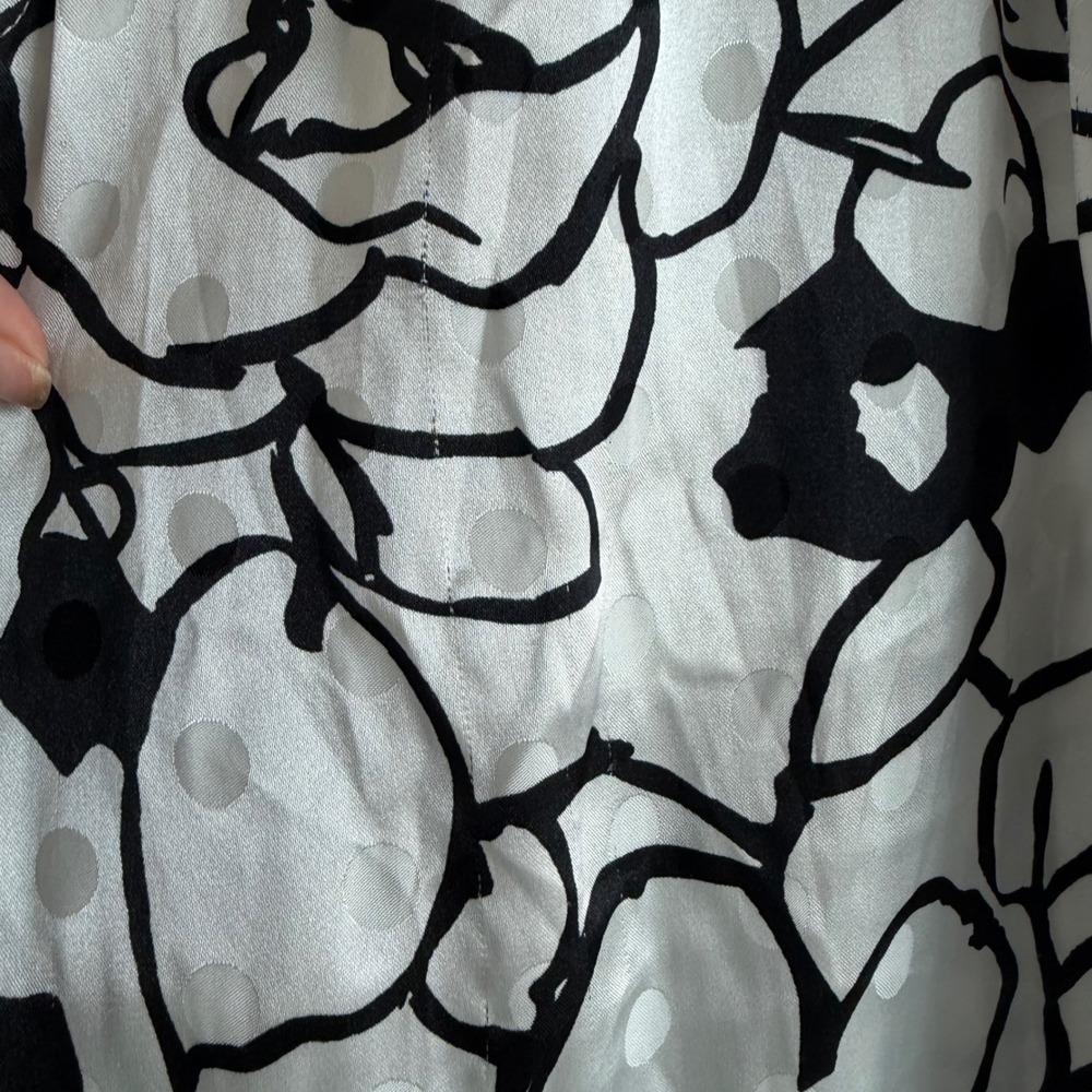 Ronny Kobo Printed Black and White Print Trousers Size 6 - Picture 8 of 16